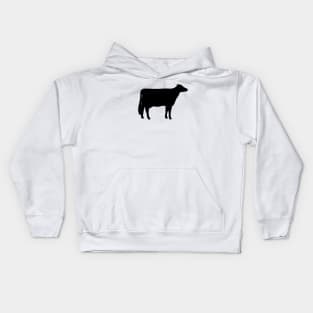 Holstein Cow Silhouette Kids Hoodie